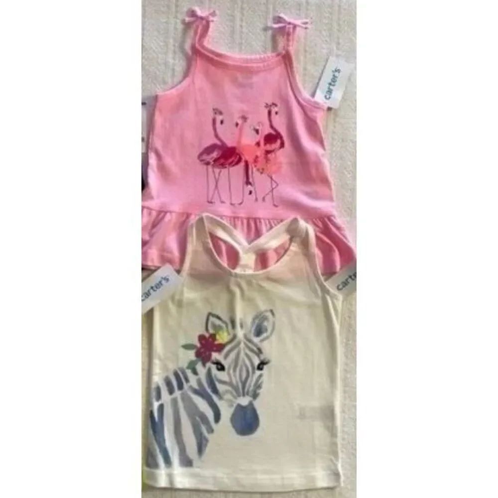 CARTER'S Girls 2T Tank Tops - set of 2